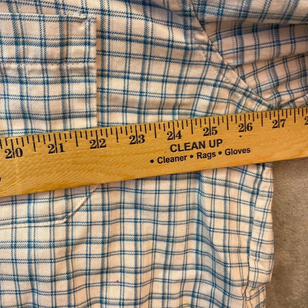 Wrangler 20X FR Men's XL-Reg Blue Plaid Flame Resistant Work Shirt